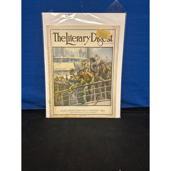 The Literary Digest July 7, 1917 Funk & Wagnalls Vintage Magazine - Picture 1 of 1